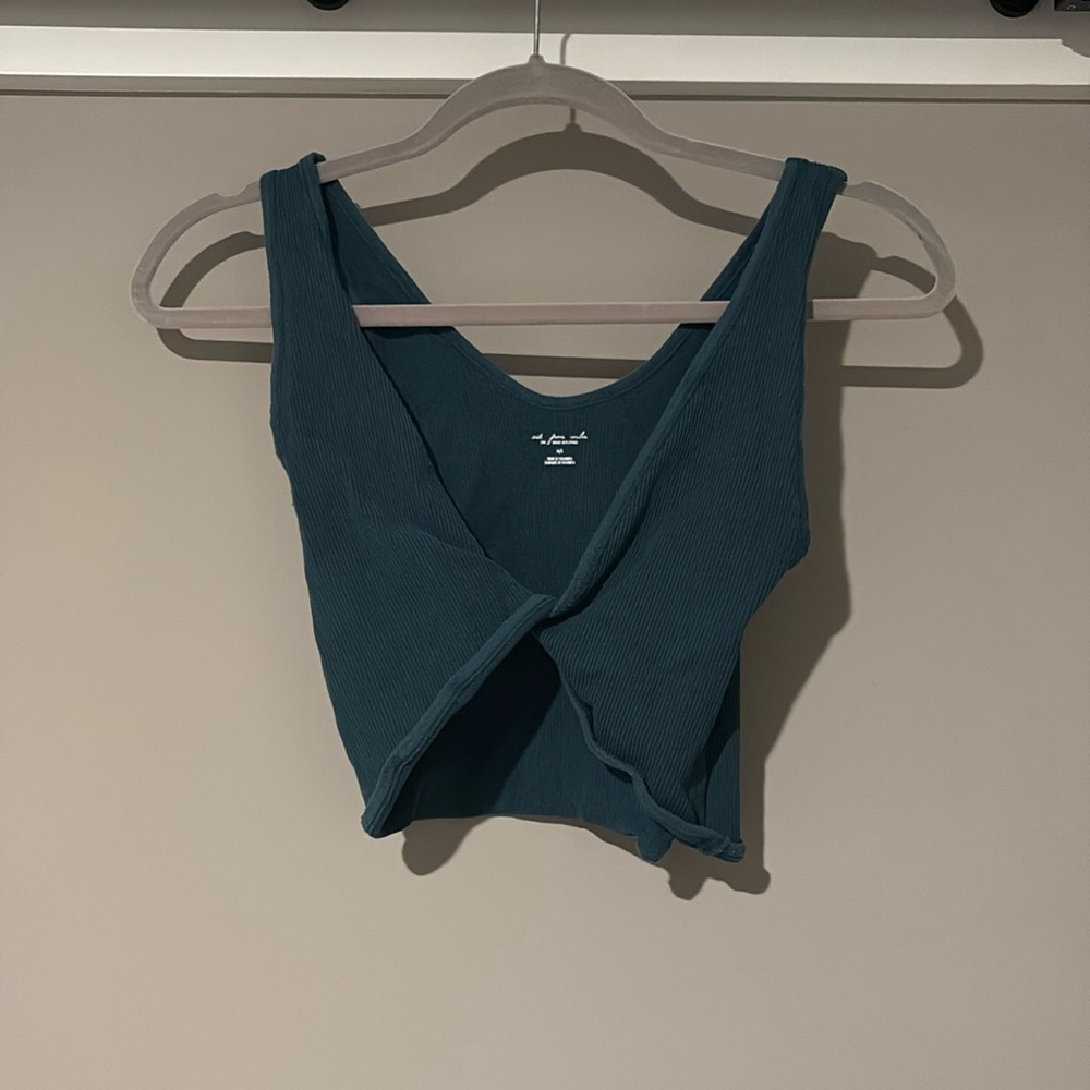 Teal-green Urban Outfitters crop-top